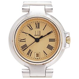 Alfred Dunhill Dunhill Edelstahl Quarz Uhr Silber