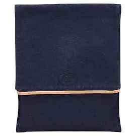 Hermès Hermes Bolide Cotton Pouch Blue Other