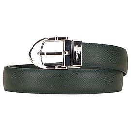 Louis Vuitton Sangle Classique Taiga Leder Gürtel Grün