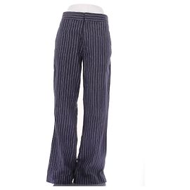 Laurence Bras Pantalon marine à rayures Bleu Marine