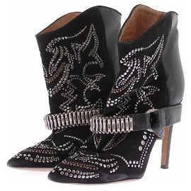 Isabel Marant Santiags à talons avec strass Noir