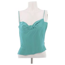 La Perla Turquoise Strapless Corset Blue