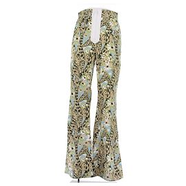 Miu Miu Jeans con estampado de flores Verde