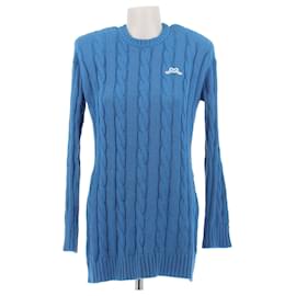 Autre Marque Suéter azul com cashmere Azul
