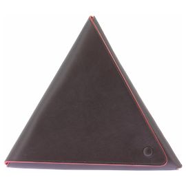 Bottega Veneta Cartera triangular marrón de cuero Castaño