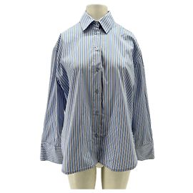 Autre Marque Camicia a righe SURPRISE in cotone blu Blu