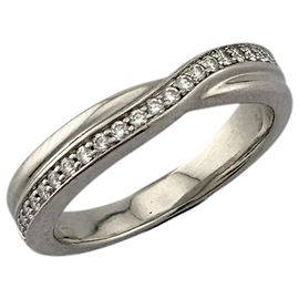 Harry Winston Trist One Row Band Ring Silber