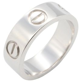 Cartier Love Ring in 18K White Gold Silvery