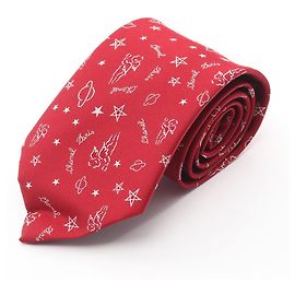 Chanel Constellation Seidenkrawatte in Rot Rot