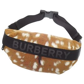 Braune Nylon-Gürteltasche mit Burberry-Logo Braun