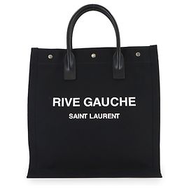 Borsa tote Saint Laurent Rive Gauche Nero Bianco