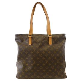 Borsa Louis Vuitton Monogram Cabas Mezzo Marrone