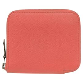 Porte-monnaie en soie Azap Hermès en Rose Jaipur Rose