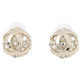 Orecchini rotondi Chanel Coco Mark D'oro