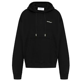 Off White Off-White Logo Kapuzenpullover Schwarz