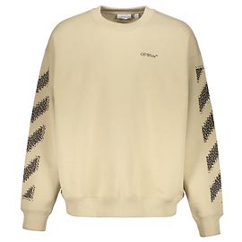 Off White Off-White Logo Sweatshirt Brown Beige