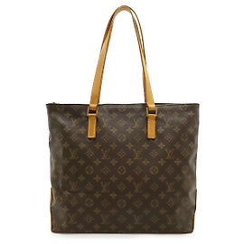Borsa Tote Cabas Mezzo Monogramma Louis Vuitton Marrone