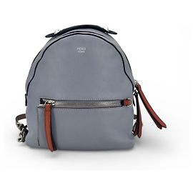 Fendi Vintage Leather Backpack By The Way Blue