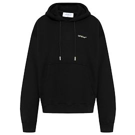 Off White Off-White Logo Kapuzenpullover Schwarz