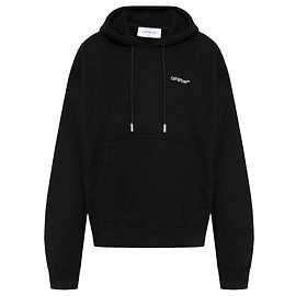 Off White Off-White Logo Kapuzenpullover Schwarz