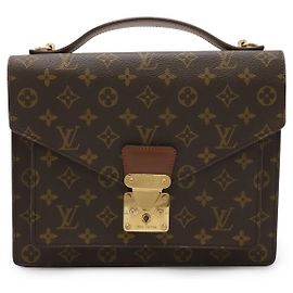 Louis Vuitton Monogram Monceau 28 Handbag Brown