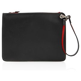 Pochette en cuir Christian Louboutin Gris