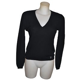 Pull en laine noir Gianni Versace Noir