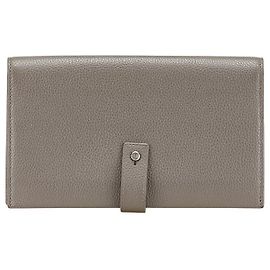 Yves Saint Laurent Saint Laurent Sac de Jour Cartera Larga de Cuero Gris