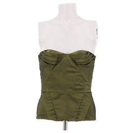 La Perla Green and Black Corset Green