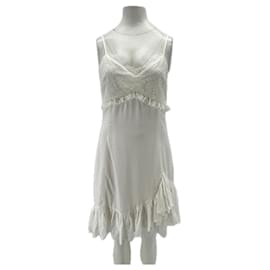 The Kooples Weißes Kleid mit Spitze Weiß