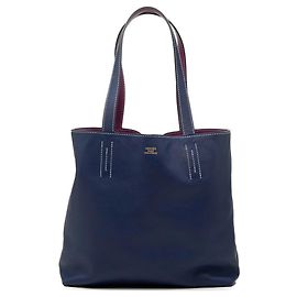 Hermès Hermes Double Sens 28 Reversible Bicolor Tote Bag Blue Purple