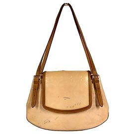 Sac à épaule Louis Vuitton Monogram Vernis Biscayne Bay GM Rose Autre