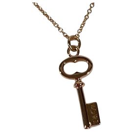 Tiffany & Co Colar chave oval em ouro 18K Tiffany Dourado
