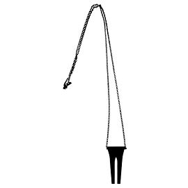 Collier charm Open Trunk de Rick Owens Noir