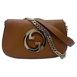 GUCCI Blondie Shoulder Bag Camel