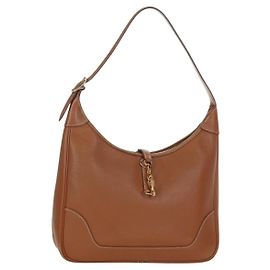 Hermès Bolsa de Ombro HERMES Trim 31 em couro Togo marrom ouro Auth am11092V Marrom Dourado