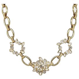 Collier SAINT LAURENT en métal doré Auth bs34191 Autre