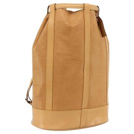 LOUIS VUITTON Bolsa de Ombro Epi Randonnee GM Bege LV Auth LNZ548 Bege