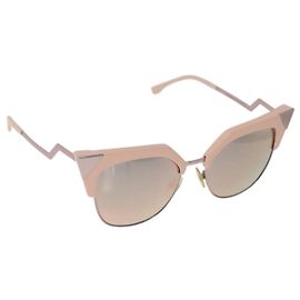 Occhiali da sole FENDI metallo Rosa Auth AMZ039A Rosa