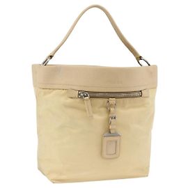 Borsa a Spalla PRADA Nylon Beige Argento Autentica bs34095 Argento Beige