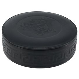 Gianni Versace Accessory Case Leather Black Auth BA11560A Black