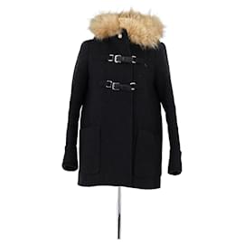 Maje Black wool coat Black