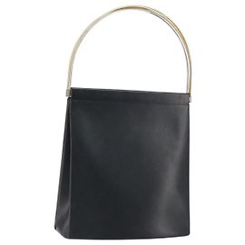 Cartier Borsa a Spalla Trinity in Pelle Nera e Oro Auth YKZ478A Nero D'oro