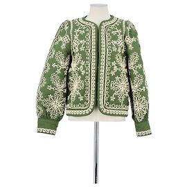 SéZane Grüne Baumwolljacke Grün