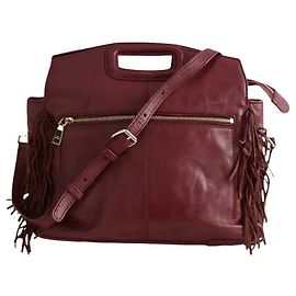 Maje Bolso de Hombro Burdeos Burdeos