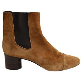 Bottines Isabel Marant Danae en daim marron taille 40 Marron