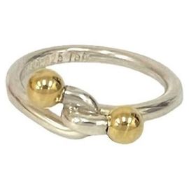 Tiffany & Co Anello Love Knot Tiffany in Oro e Argento Argento D'oro