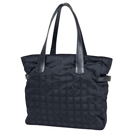 Bolsa de Ombro Chanel Nova Linha de Viagem Tote GM Coco Mark Preto