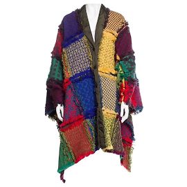 Cape Moncler Grenoble en laine vierge Multicolore