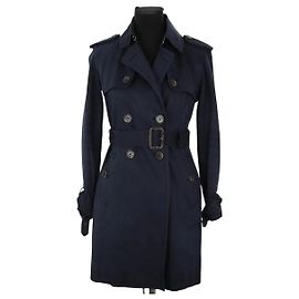 Club Monaco Trench coat in cotone blu navy Blu navy